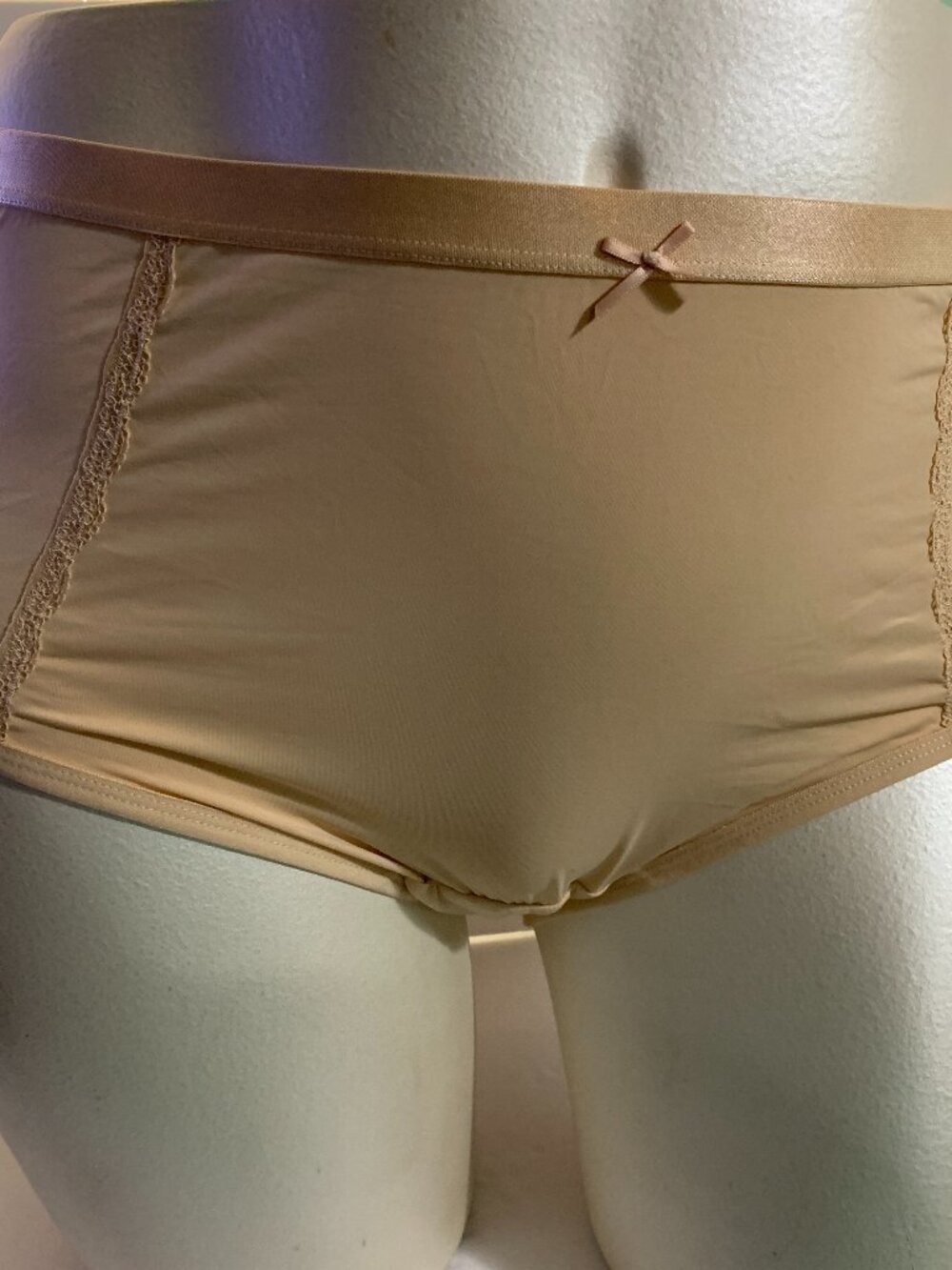 Catherines Brief Panties Underwear Nylon Blend Beige Plus Size 10 or 2X
